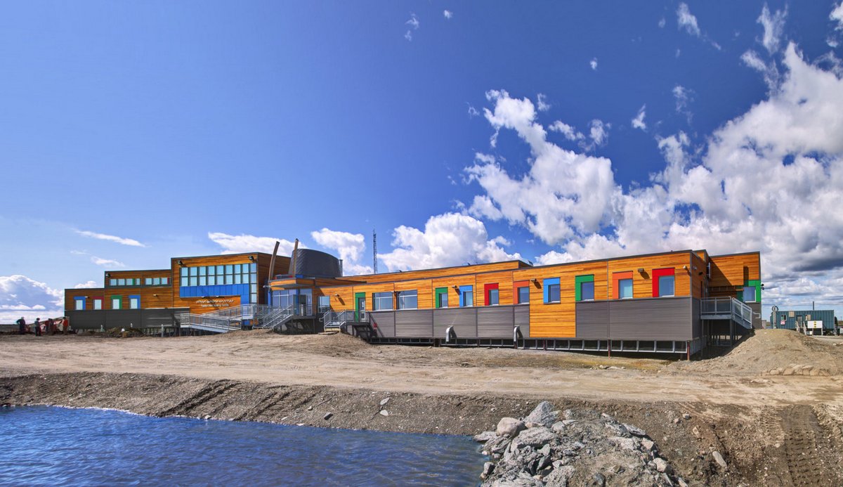 Back of building