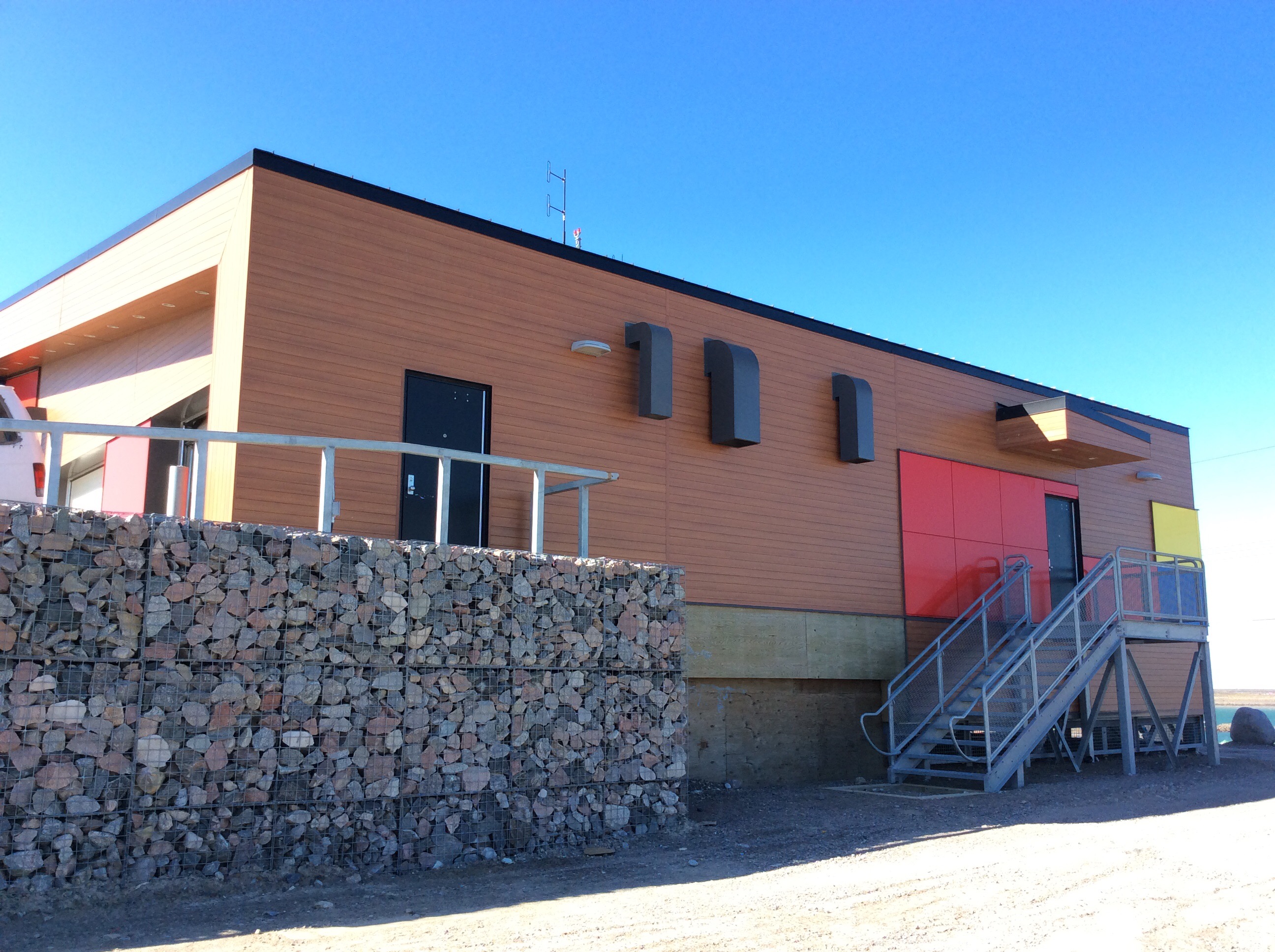 Back of building